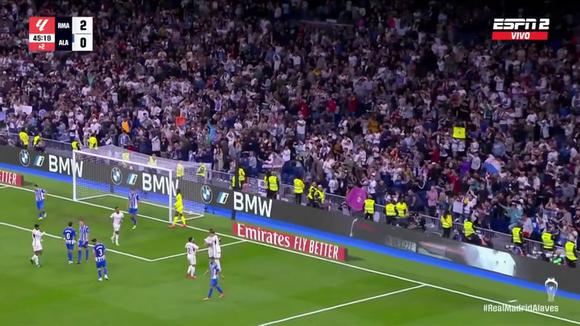 Gol de Federico Valverde en el 3-0 del Real Madrid vs. Alavés. (Video: ESPN)