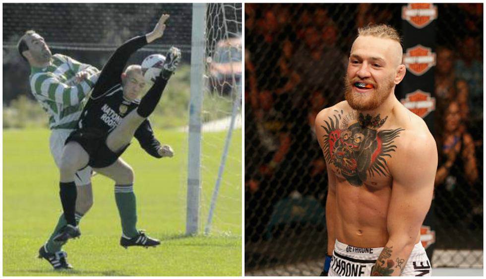 Conor McGregor empezó como futbolista y luego hizo la transición a las MMA. (Difusión/Getty)