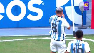 De rebote: gol de Infantino para el 1-0 de Argentina vs. Perú en el Sudamericano Sub-20 [VIDEO]
