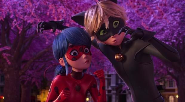 The protagonists of "Miraculous: Ladybug Adventures" in a scene from the film (Photo: Netflix)