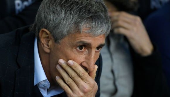 Quique Setién llegó a Barcelona esta temporada tras dirigir al Real Betis. (Foto: AFP)