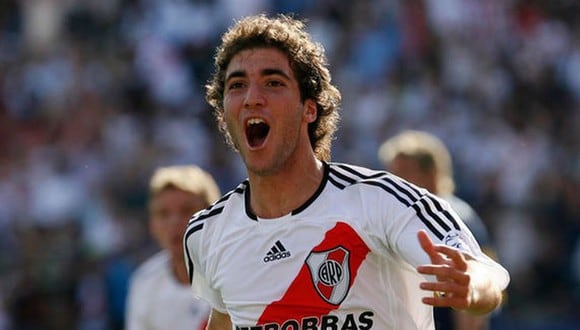 Gonzalo Higuaín vistió la camiseta de River Plate hasta el 2006. (Internet)