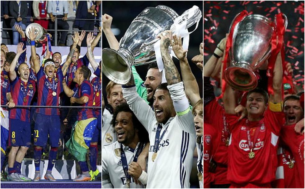 Recuento de los equipos que más veces han llegado a la final de la Champions League en toda su historia. [FOTOS]