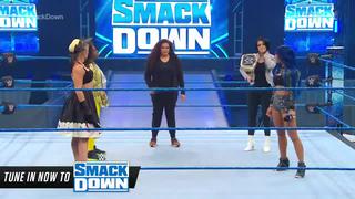 ¡Se adueñó del ring! Tamina atacó a Naomi y Lacey Evans, y asustó a Bayley y Sasha Banks [VIDEO]