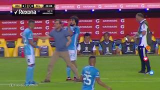 Tras recibir dos goles: Manuel Barreto se molestó con sus jugadores y así reaccionó en pleno partido [VIDEO]