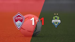 Reparto de puntos en el empate a uno entre Colorado Rapids y Seattle Sounders