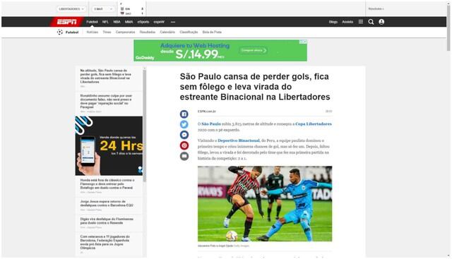 Binacional vs. Sao Paulo: prensa brasileña