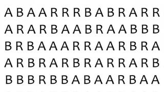 Si tienes a continuación una vista ‘especial’ encontrarás la palabra ‘BAR’ en el test visual