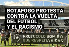 Botafogo protesta por el regreso del fútbol en Rio de Janeiro en plena pandemia