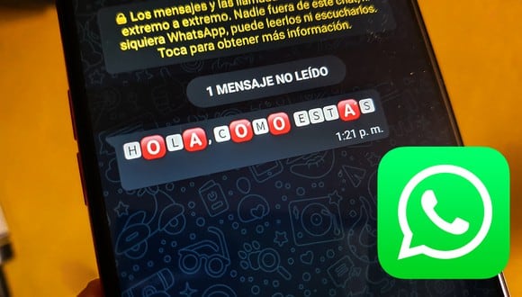 Así lucirán tus conversaciones de WhatsApp con este truco para cambiar el color de las letras. (Foto: Depor)
