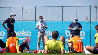 Sorpresa en el entrenamiento: Bartomeu visitó a Messi, Setién y compañía en la Ciudad Deportiva del Barcelona