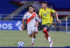 Colombia vs Perú (2-1): resumen y goles del partido del Sudamericano Sub 20