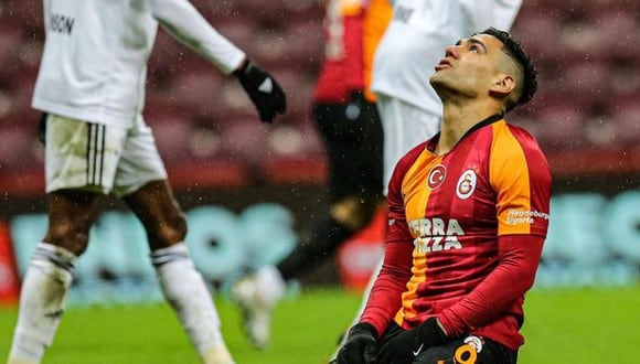 Radamel Falcao llegó al Galatasaray en la temporada 2019-2020. (Foto: AFP)