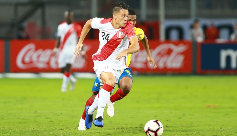 Cristian Benavente ingresó ante Ecuador en el segundo tiempo. (Giancarlo Ávila)