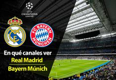 Canales que transmiten Madrid - FC Bayern por semis de Champions League