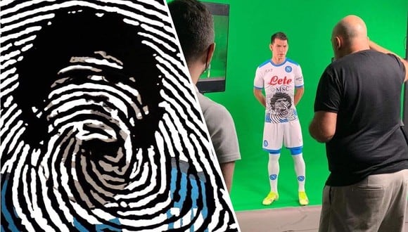 Se filtró diseño de la camiseta de Napoli en homenaje a Diego Maradona. (Foto: Footy Headlines/Composición)