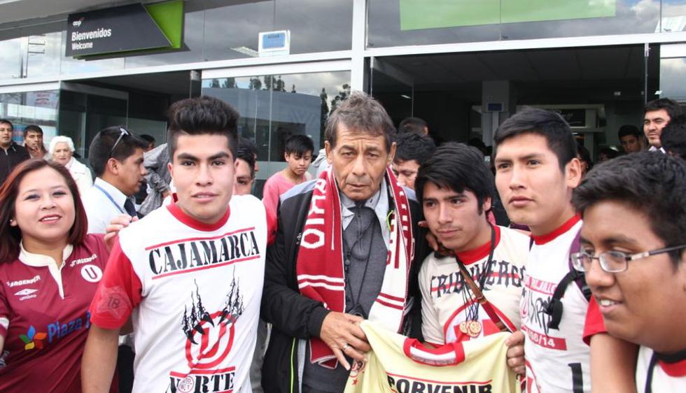 Universitario fue recibido así en Cajamarca. (Luis Padilla)