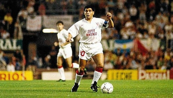 Diego Maradona jugó en Sevilla durante la temporada 1992-1993. (Foto: Agencias)