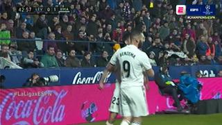 ¡Con las garras afiladas! Benzema anota el 1-0 del Real Madrid contra Levante por LaLiga [VIDEO]