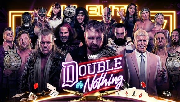 Póster oficial de Double or Nothing. (Foto: AEW)