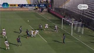 Alianza Lima generó una situación de gol al segundo 20 del primer tiempo