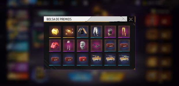 Event prizes in Free Fire