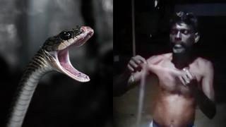 Se comió una serpiente asegurando que “mantenía a raya al COVID-19” y terminó arrestado