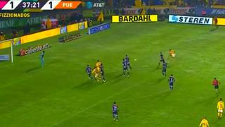 ¡Brutal 'derechazo'! El golazo de Eduardo Vargas para Tigres contra Puebla por Liga MX [VIDEO]