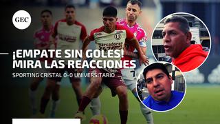 Sporting Cristal vs. Universitario: mira las reacciones tras el empate sin goles en el Estadio Nacional