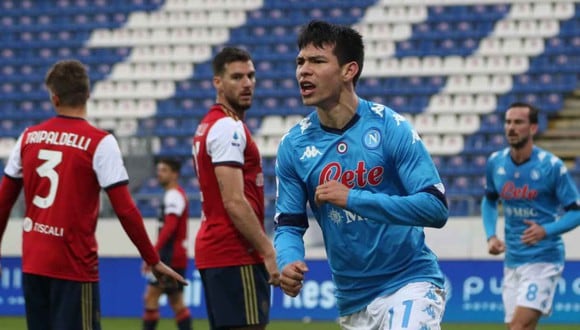 Lozano ya superó los 100 goles a nivel de clubes con la camiseta de Napoli. (Foto: EFE)
