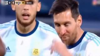 Lionel Messi y la llamativa interrogante de Lucas Ocampos previo a penal ante Ecuador [VIDEO]