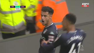 Coutinho ayudó a su exequipo: gol para el 2-0 parcial del Aston Villa vs. Man. City [VIDEO]