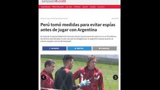 "Perú saca una semana de ventaja a Argentina", prensa albiceleste informó del primer entrenamiento de Gareca