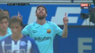 El Messias: el argentino apareció con un doblete para sacar a reflote al Barcelona