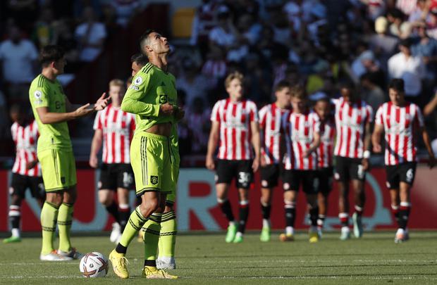 Manchester United cayó 4-0 ante Brentford por la Premier League. (Foto: AFP)