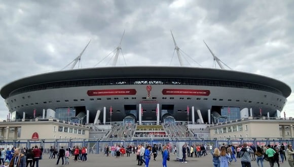 El estadio de San Petersburgo fue construido en la Isla Krestovsky. (Google Maps)