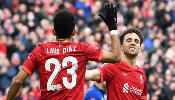 Luis Díaz y Diogo Jota andan en buen nivel, pero solo uno será titular en el Liverpool vs. West Ham por la fecha 28 de la Premier League. (Foto: Getty Images)