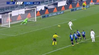 Pudo ser el del triunfo: Cristiano Ronaldo falló en el empate de Juventus vs Atalanta [VIDEO]