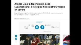 Alianza Lima: lo que dijo la prensa argentina sobre su eliminación de la Copa Sudamericana