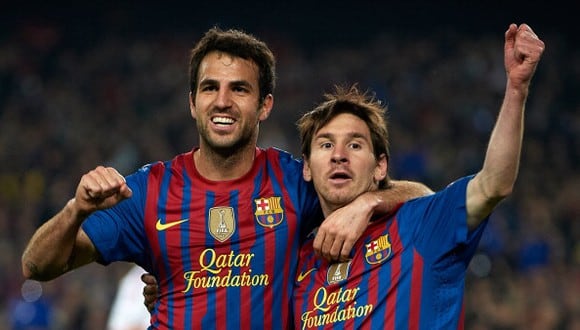 Cesc Fábregas jugó en el Barcelona con Messi antes de fichar por el Chelsea en 2014. (Foto: Getty Images)