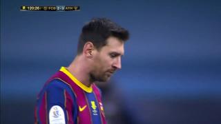 Irreconocible: la agresión de Lionel Messi que le costó la tarjeta roja en la final de la Supercopa de España [VIDEO]