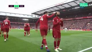 ¡GO-LA-ZO! El espectacular disparo de Salah que se clavó en el ángulo del Chelsea por Premier League [VIDEO]