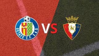 Comenzó el segundo tiempo y Getafe está empatando con Osasuna en el estadio Coliseum Alfonso Pérez