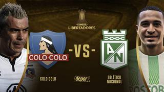 Colo Colo vs. Atlético Nacional: así fueron las alineaciones en el debut de la Copa Libertadores 2018