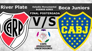 ▷ POSTERGADO | River vs. Boca EN VIVO ONLINE por la final de la Copa Libertadores 2018