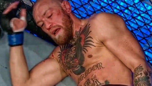 Dustin Poirier finalizó a Conor McGregor en el segundo asalto. La pelea correspondió a UFC 257 y se realizó en Abu Dabi. (Foto: captura de Video/ESPN)