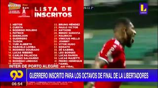 Copa Libertadores: Paolo Guerrero inscrito para los octavos de final