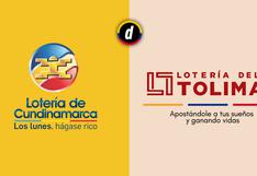 Lotería de Cundinamarca y Tolima EN VIVO: resultados de HOY y números ganadores