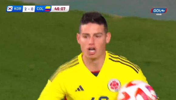 Los goles de Colombia para el empate parcial en el amistoso ante Corea del Sur.