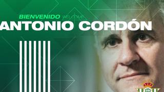 Se vienen los fichajes: Antonio Cordón fue anunciado como nuevo director deportivo del Betis 